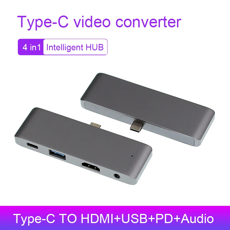 Basix USB C концентратор HDMI адаптер с USB-C PD USB 3,0 3,5 мм разъем порт usb type C док-станция для iPad Pro Macbook Pro/Air