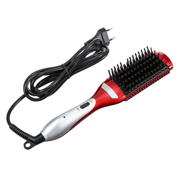 

Beard Straight Hair Comb Ionic Hair Straightener Brush Ceramic Heating Temperatures Anti Scald Hair Straightening Brush Portable