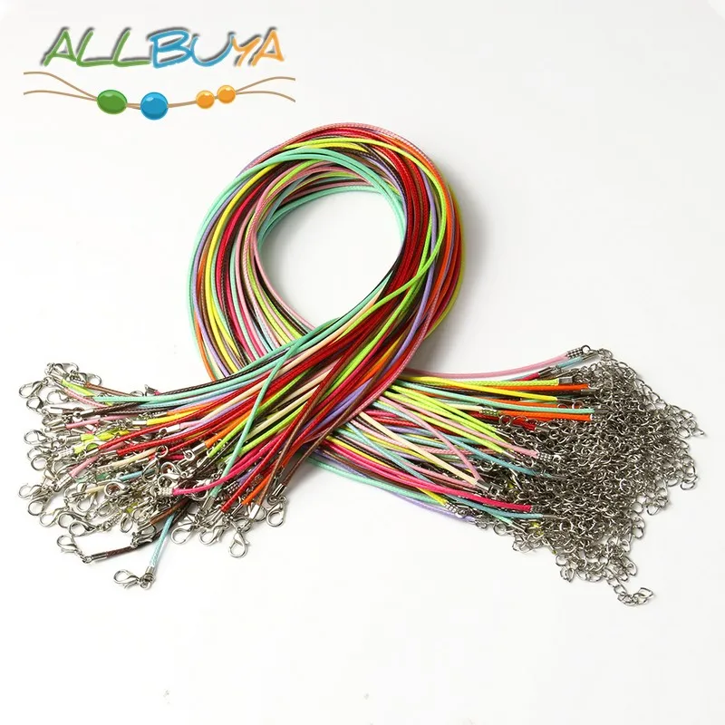 

Handmade Multi-Style Wax Rope Clavicle Chain Wax Line Rope Beaded Line for DIY Jewelry Making Bracelets Necklace Pendant Rope