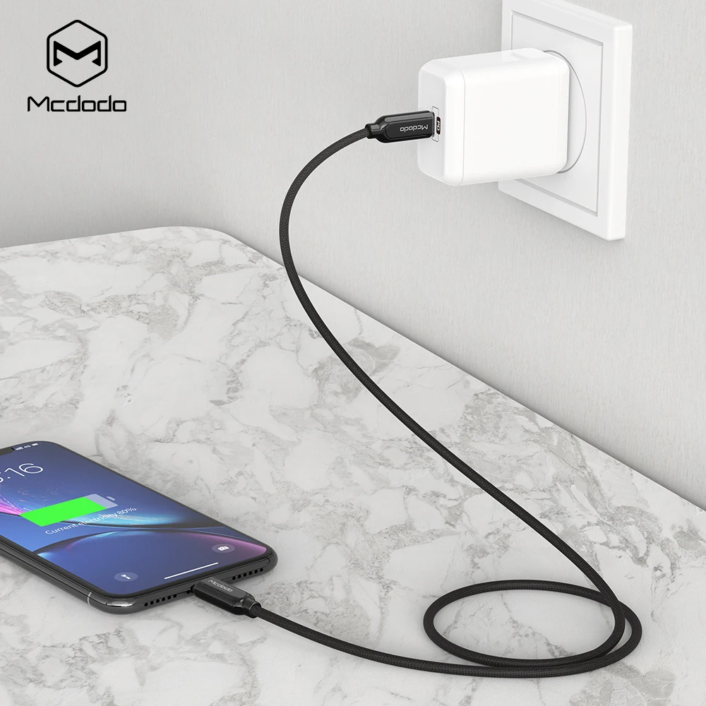 MCDODO usb кабель PD 36 Вт Быстрая зарядка Type C Lightning Кабель для передачи данных iphone 12 11pro