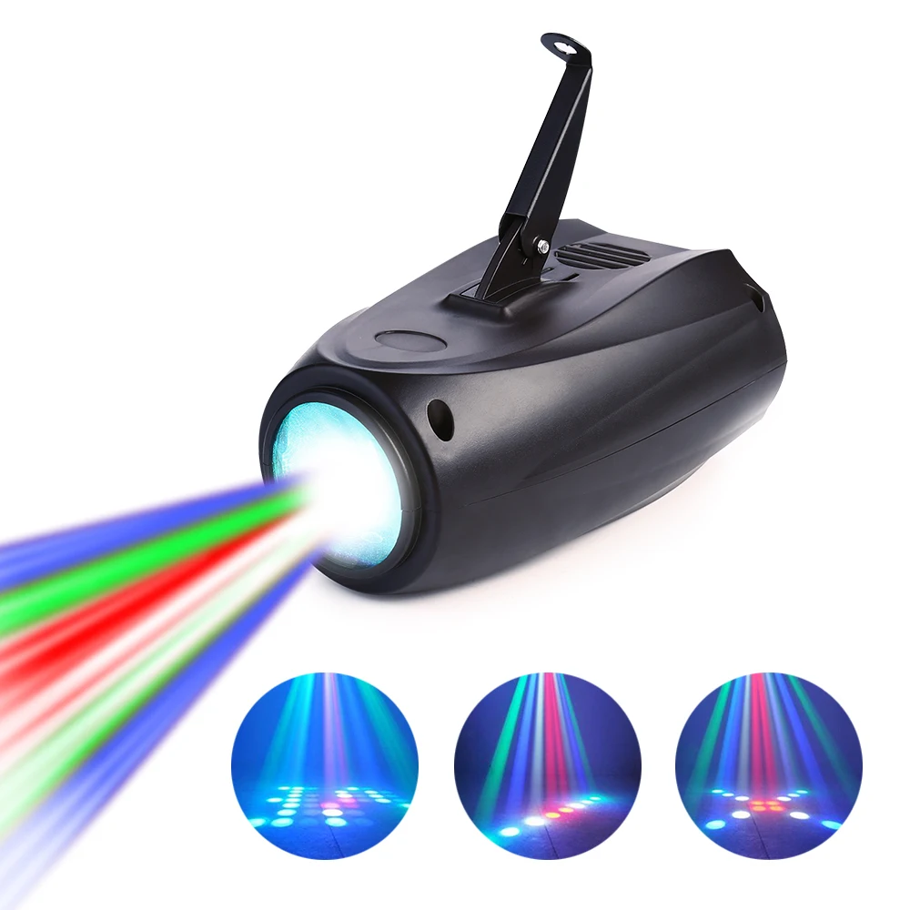 

LED Pattern Stage Light Lamp RGBW 64pcs LEDs 2 Control Modes (Auto & Sound) Projector Light for DJ Party Wedding Club Pub KTV