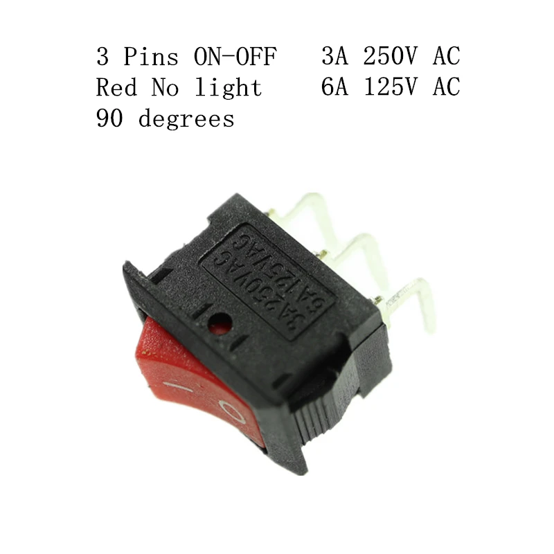 弯脚 3脚 2档 红色 无灯