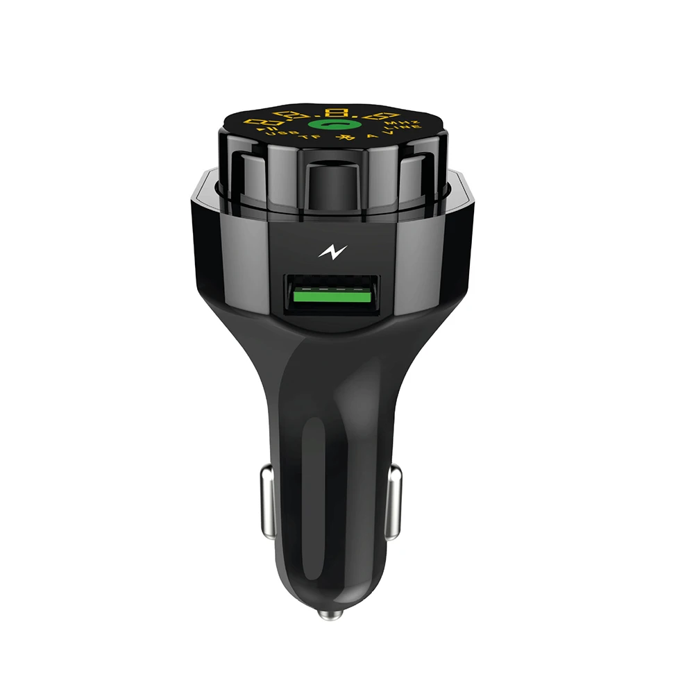 Черное автомобильное зарядное устройство AP06 QC3.0 беспроводной Bluetooth fm-передатчик MP3-плеер Запчасти Аксессуары для мобильных телефонов Колыбель