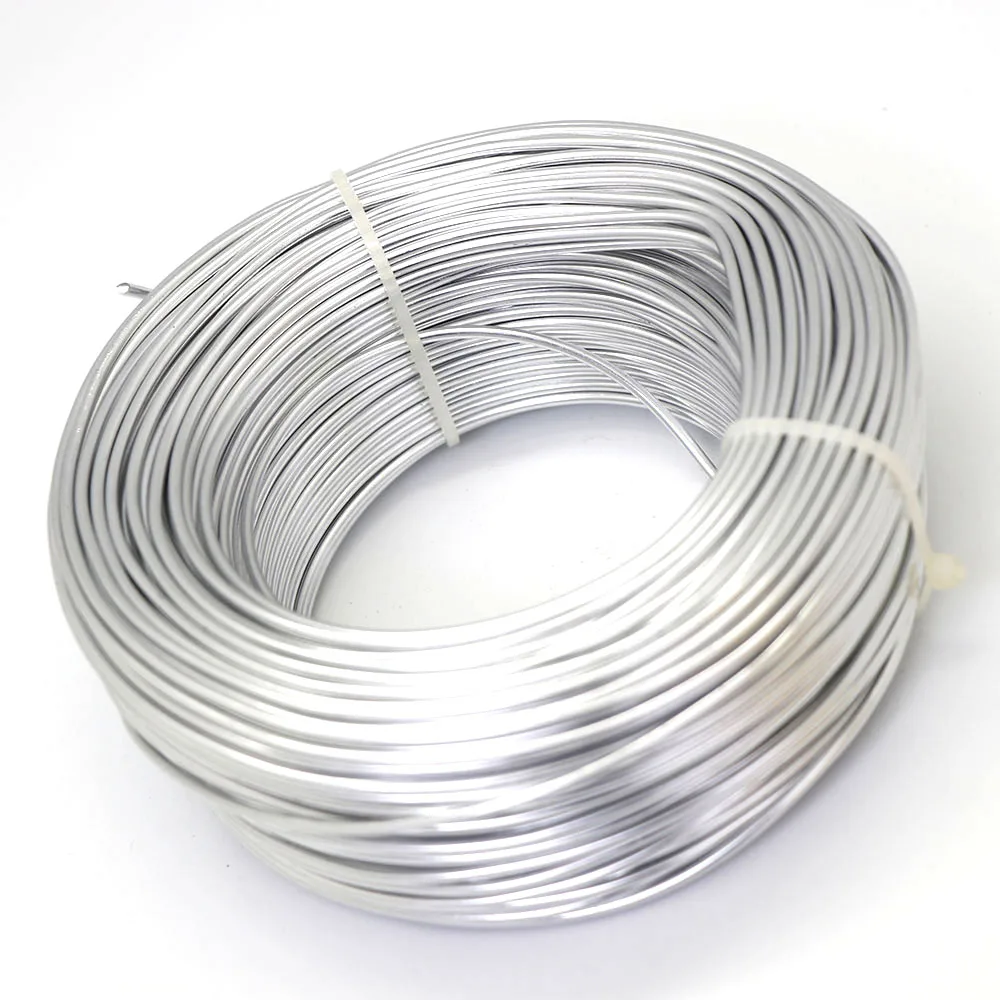 Aluminum Wire 1mm 1.5mm 2mm Silver Color Bendable Flexible Craft Metal Wire  For Jewelry Making Beading Floral 10m/20m - AliExpress