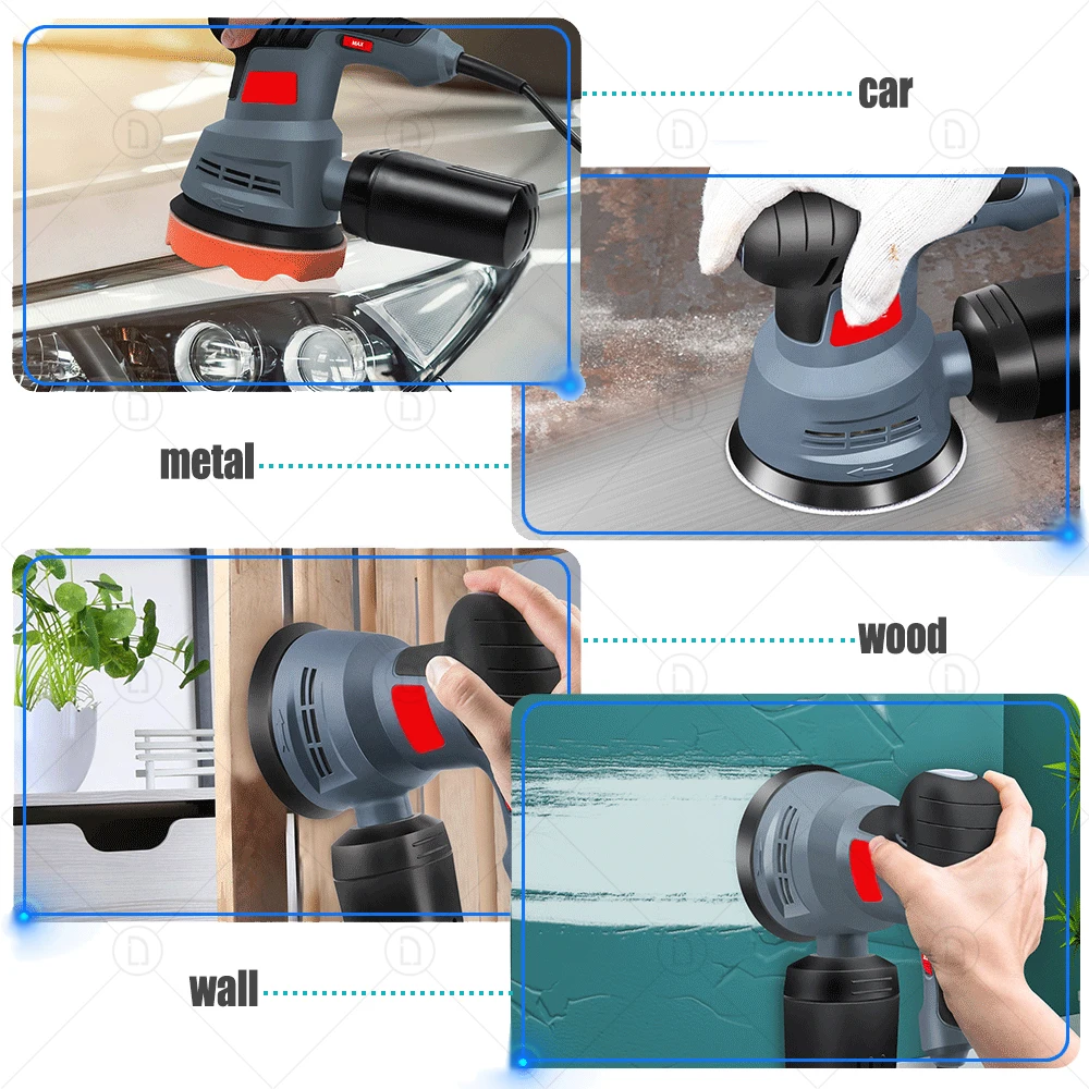 2/3/4/5/6 Inch Flocking Cushion Polishing Pad Soft Self-adhesive Disc Sponge Interface Removing Wax Buffer Pads Sandpaper Tray 5