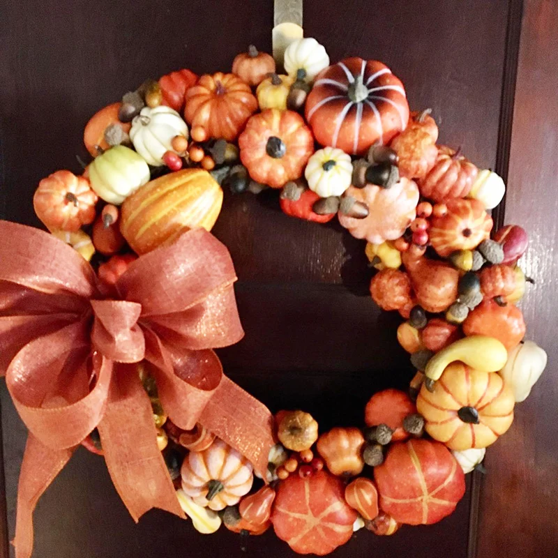 Mini Simulation Artificial Pumpkin Happy Halloween Decoration Prop Fall Harvest Wreath Autumn Wedding Decoration Thanksgiving food model food photography props kitchen food toys vegetable ornaments artificial pumpkin decoration