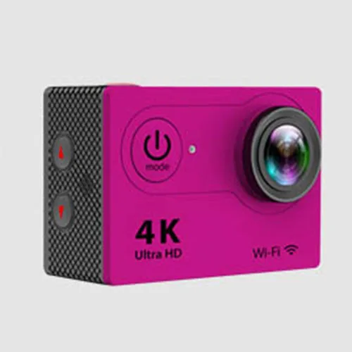 Purple Wifi Экшн-камера 4k для спорта на открытом воздухе, профессиональная подводная видеокамера, Водонепроницаемая full hd камера для езды на велосипеде и дайвинга - Цвет: Purple