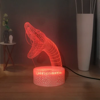 

Giant snake Open the mouth horrible 3D Visual Table Lamp Python USB Touch LED Night Light Boa 7 colors Desk Lamp Decor Light