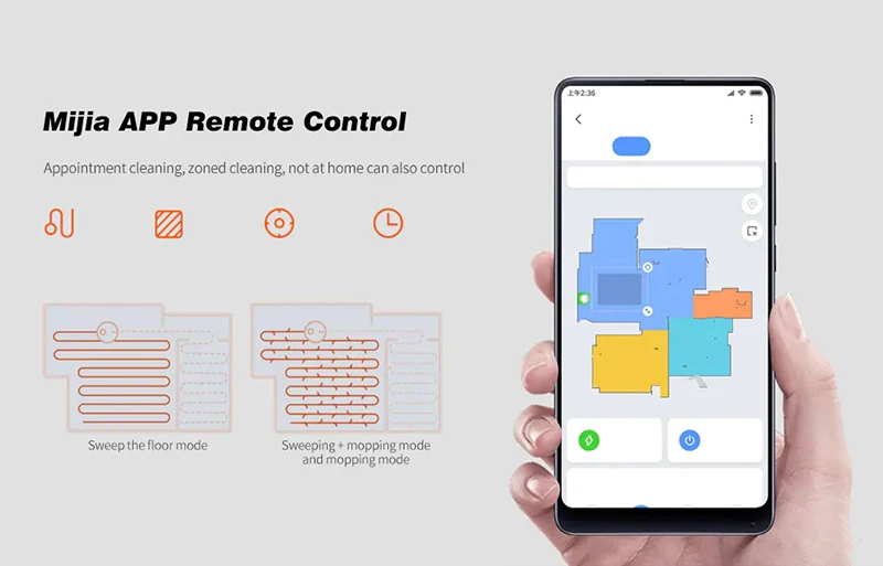 XIAOMI уборочный робот пылесос для дома автоматическая стерилизация пыли умный планируемый wifi Циклон всасывания