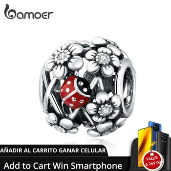 

bamoer Authentic 925 Sterling Silver Garden elves Charm for Original Silver DIY Bracelet or Bangle jewerly Make SCC1641