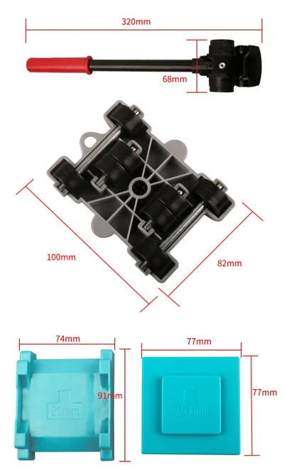 8 шт пластиковая мебель транспортировочный подъемник тяжелой еды Mover набор инструментов для мебели холодильник 4 колеса мотора ролик+ 1 колесо бар - Цвет: 1set