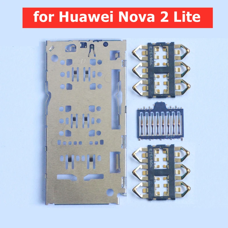 Для Huawei Nova 2 Lite устройство для чтения sim карт слот лоток держатель Разъем запасные