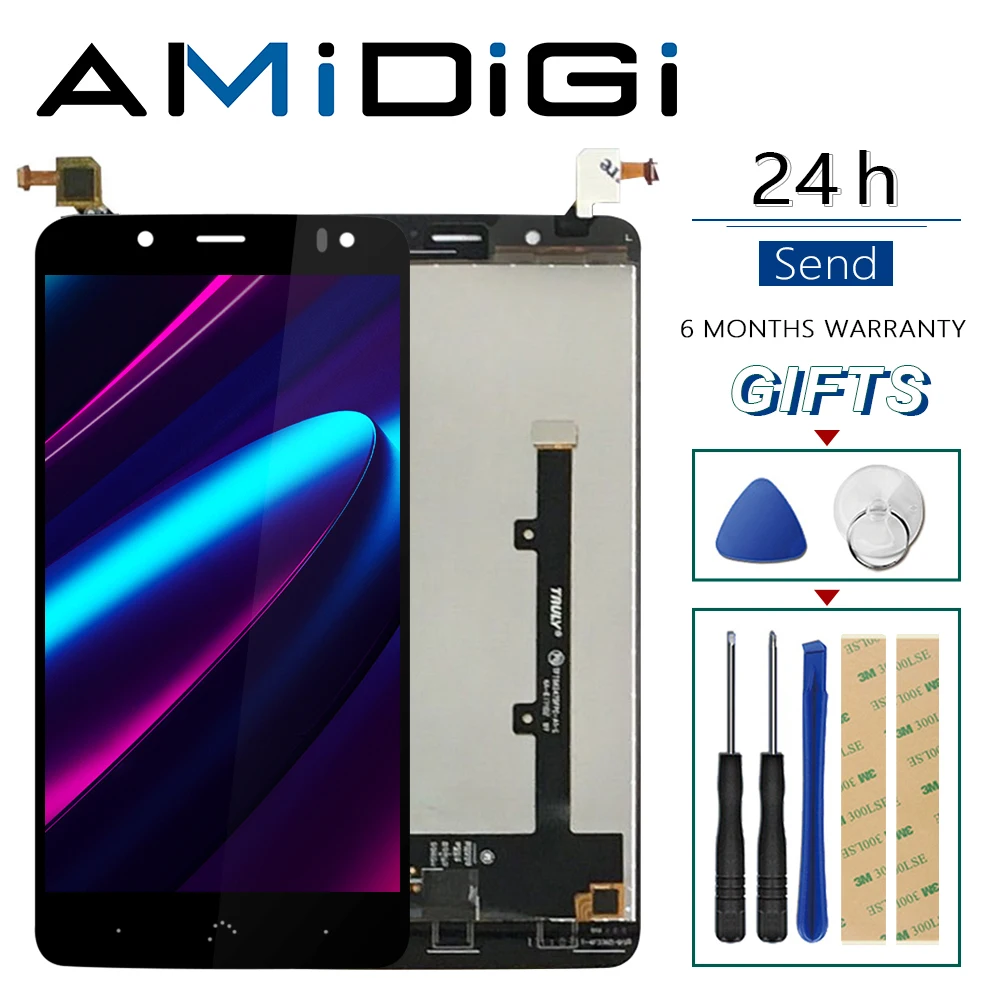 Для BQ Aquaris V Plus ЖК дисплей + кодирующий преобразователь сенсорного экрана в сборе
