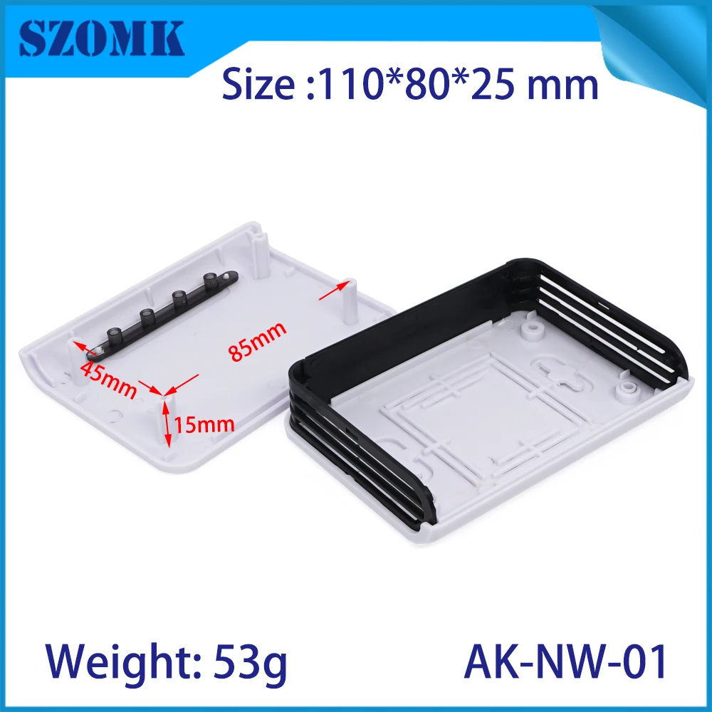 szomk plastic router distribution enclosure box project case for electronics enclosure control housing (13)