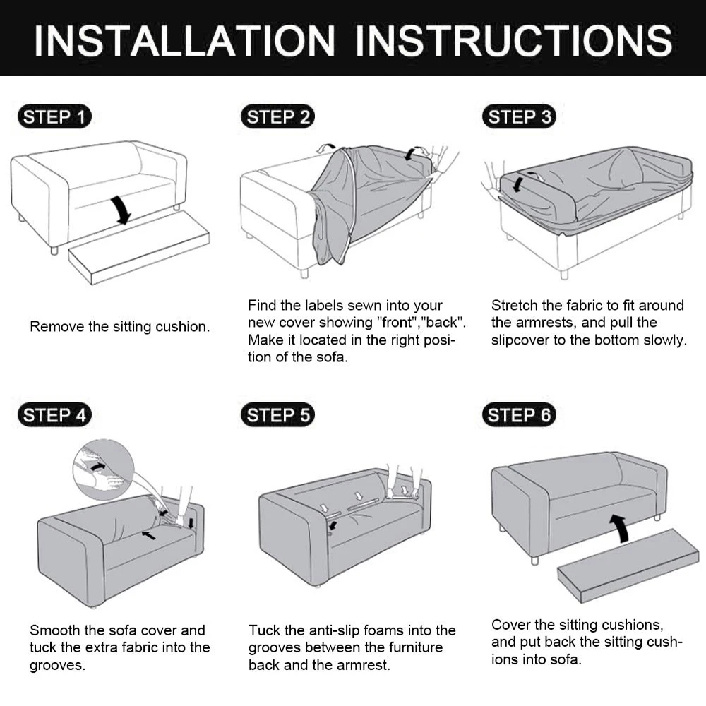 Стрейч диванных чехлов протектор мебели полиэстер спандекс Loveseat крышка M l XL XXL XXXL XXXXL 1/2/3/4-seater Arm накидки на стулья для Гостиная