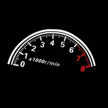 

Fashion Reflective Car Sticker Rear Windshield Speedometer Decor Graphics Decal