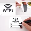 WIFI Sign 3D Acrylic Mirror Wall Stickers Rewritable Handwriting Account and Password For Public Shope WIFI Signage ► Photo 3/6