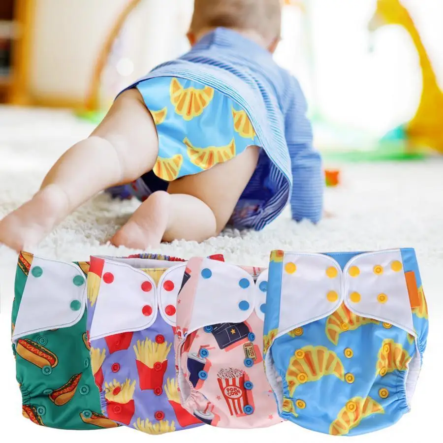 

2019 Baby Training Pants Panties Baby Diapers Reusable Cloth Diaper Nappies Washable Infants Children Underwear Nappy Changing
