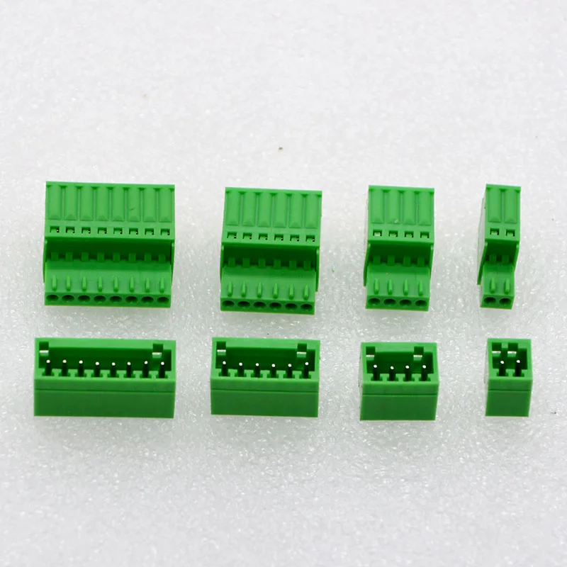 10 компл., новинка, пружинный клеммный разъем, KF2EDGKD-2.5mm разъём, подключаемый к разъему, материал для защиты окружающей среды
