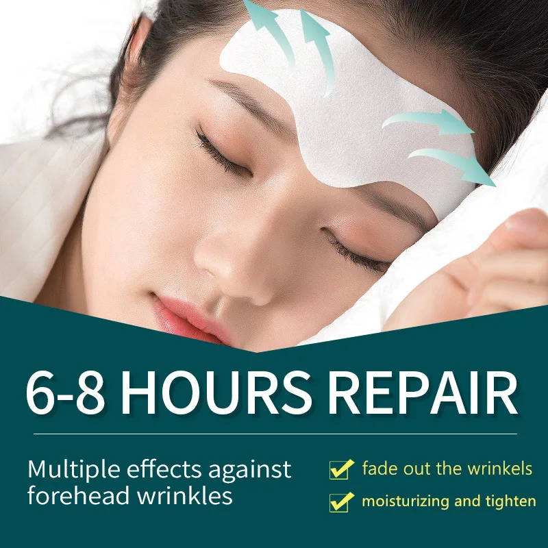 Ilisya Forehead Line Removal Anti-wrinkle Stickers Frown Lines Treatment Anti-aging Mask Moisturizng Patch Skin Care Facial Pad