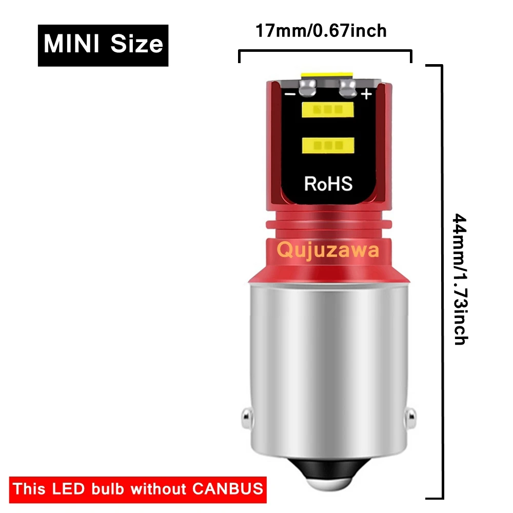  Ʈ CSP LED ڵ 극ũ Ʈ,  õ, ڵ  ,  ȭƮ ο, 12V, 1156 P21W, 7506, BA15S, R10W, 2  ǰ