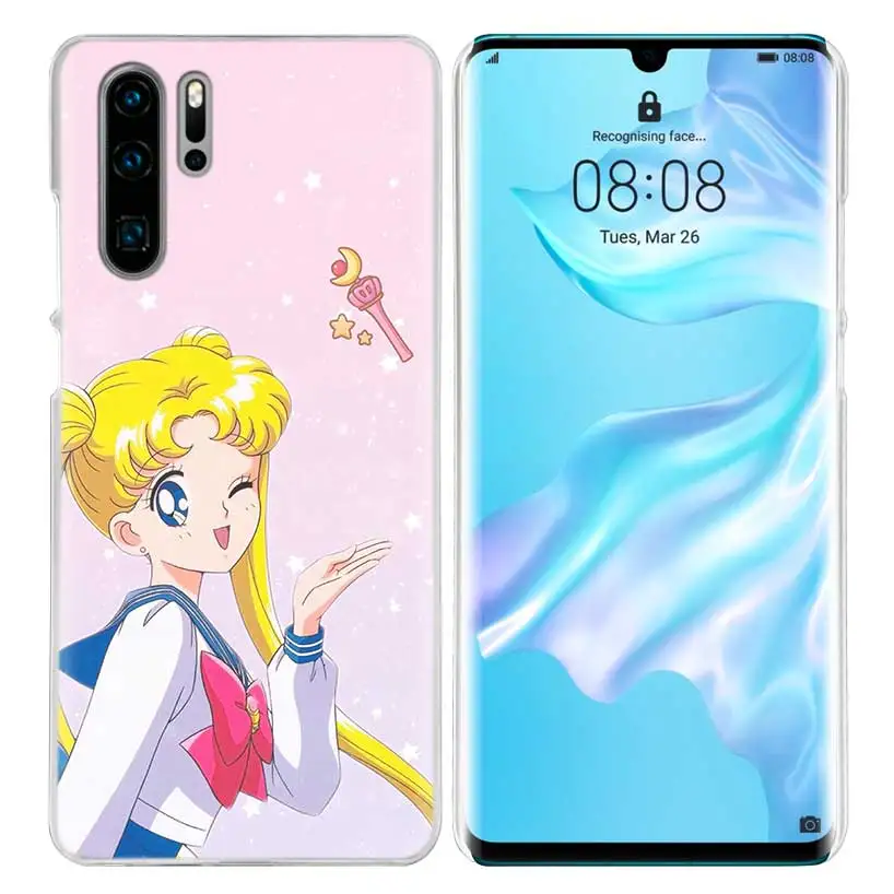 Сейлор Мун Аниме Чехол для девушек для huawei mate 30 20 10 P20 P30 Lite Pro P Smart Y9 Prime Honor 8A 8X 10i PC Чехлы для телефона