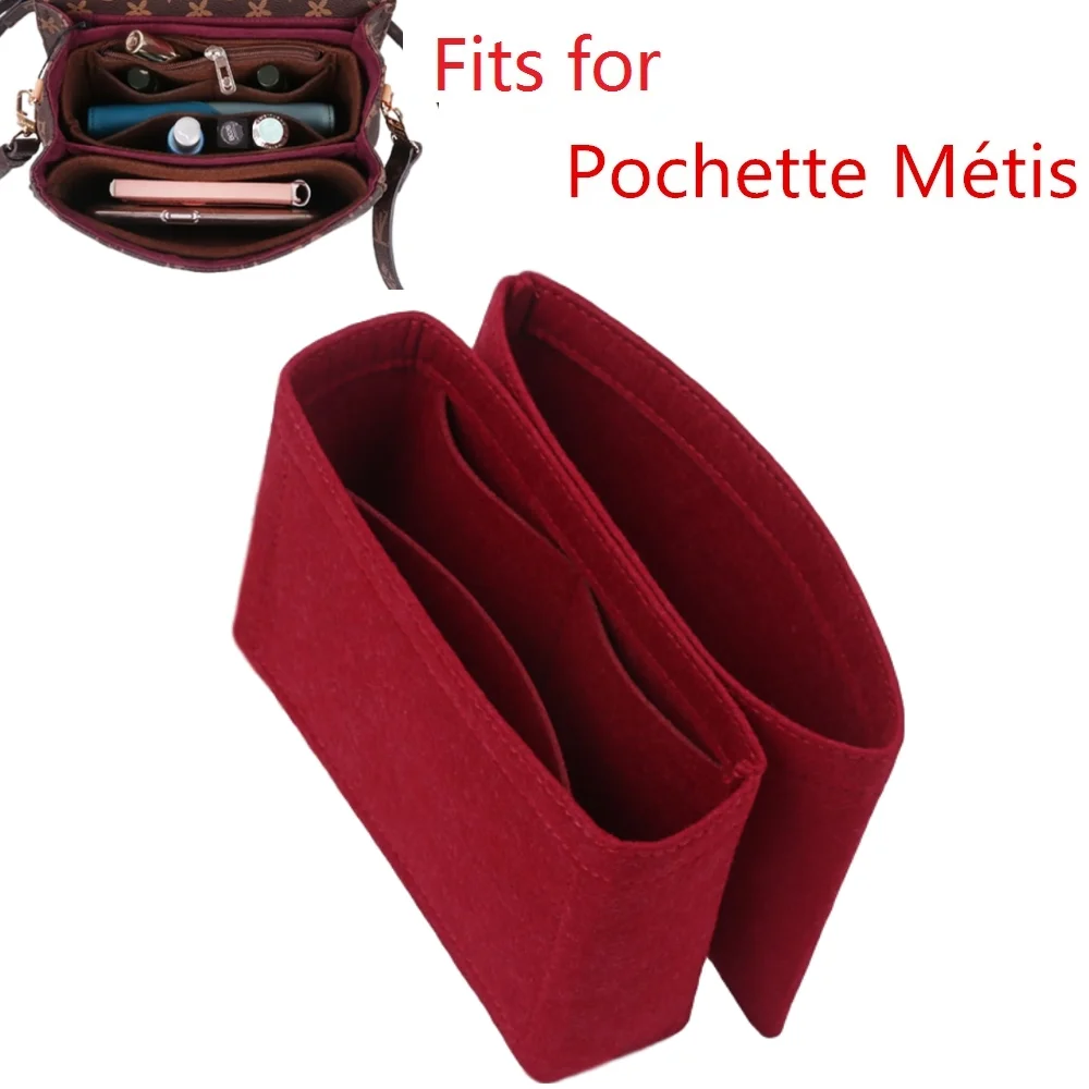 Fits For Pochette Métis Flap Felt Cloth Insert Bag Organizer