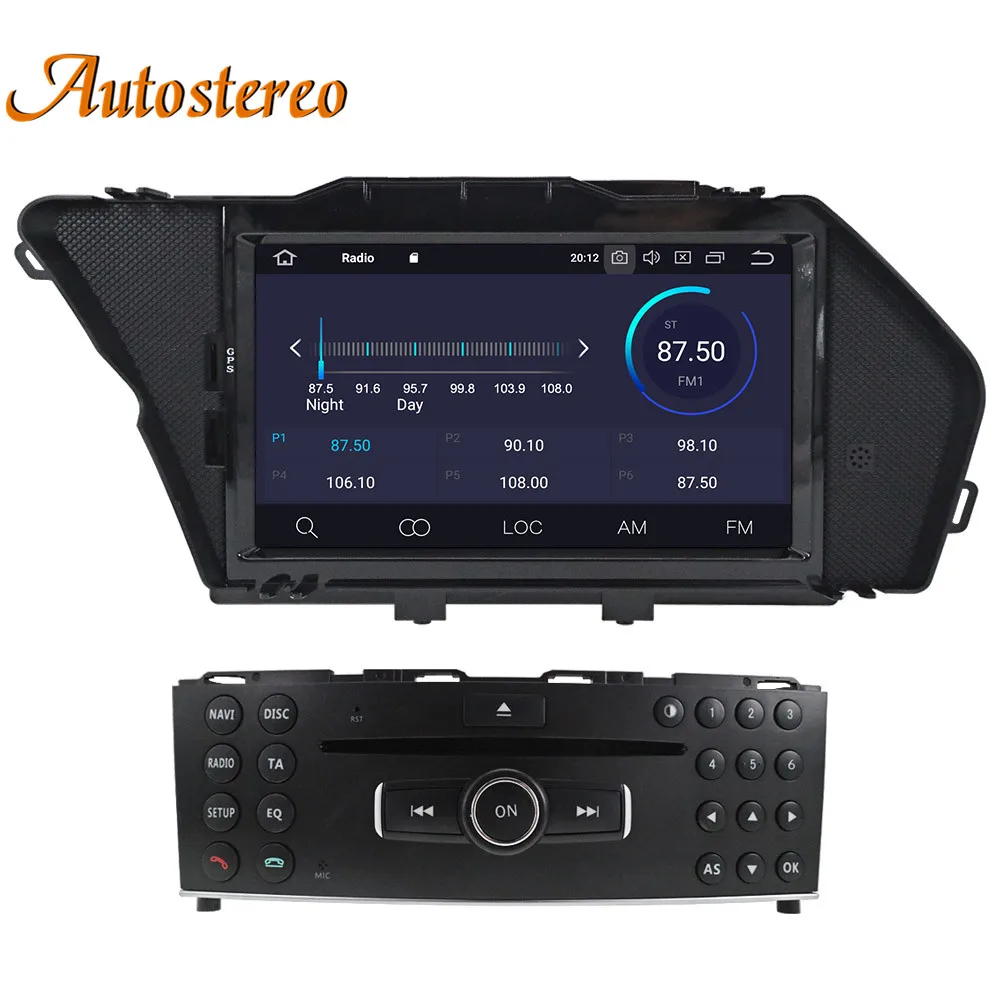 Excellent DSP Android 9 64G Car DVD Player GPS Navigation For Mercedes-Benz GLK GLK-Class X204 2008-2010 Car Auto stereo Multimedia Player 8