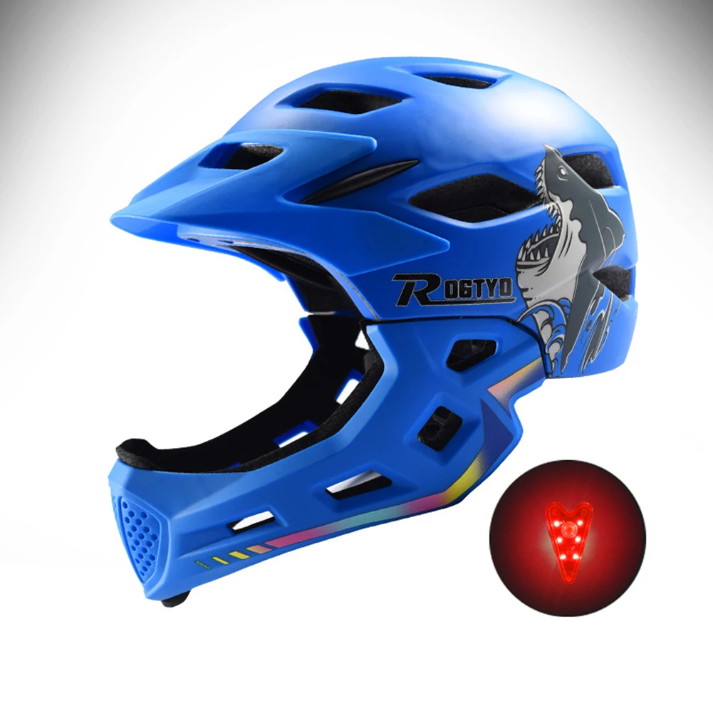 Details about   Kids Bicycle Full Face Helmet MTB Bike Cycling Helmet Extreme Sports Helmet 