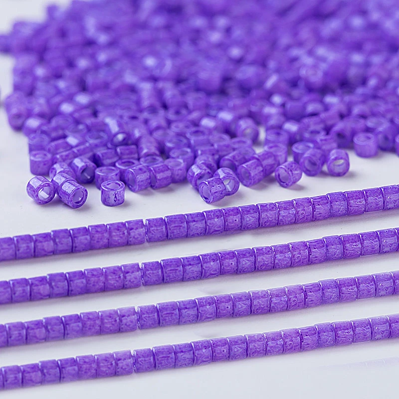 Taidian Miyuki Delica Seed Bead 11/0 для франкоязычных стран непрозрачные белые DB200 1,6x1,3 мм около 3 граммов 600 штук