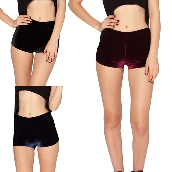 

Newly Comfortable Girls Gymnastics Dancing Shorts High Waist Hips Shorts Shorts Velvet Black Red Blue S66