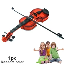 1 шт. симуляция скрипки музыкальная игрушка детский инструмент игрушка обучающая игрушечная скрипка игрушка для детей старше 2 лет, случайный цвет