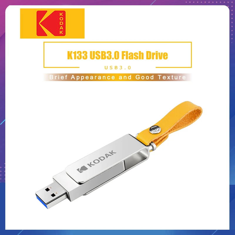 Металлический флеш-накопитель Kodak K133 USB 3 1 16 ГБ 32 64 карта памяти 0 128 u-диск 256
