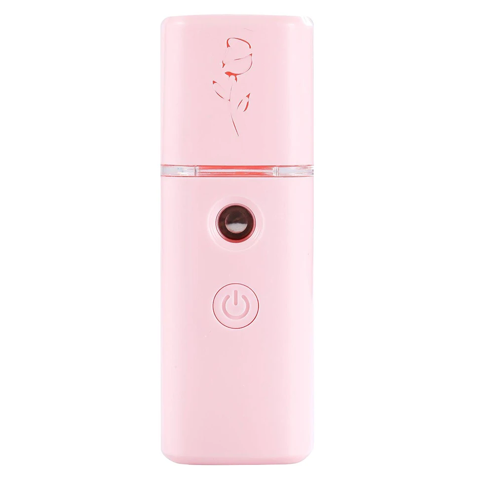 Portable HandheldWater Steamer Face Moisturizing Humidifier Skin Care Spray meter Cold spray steaming device