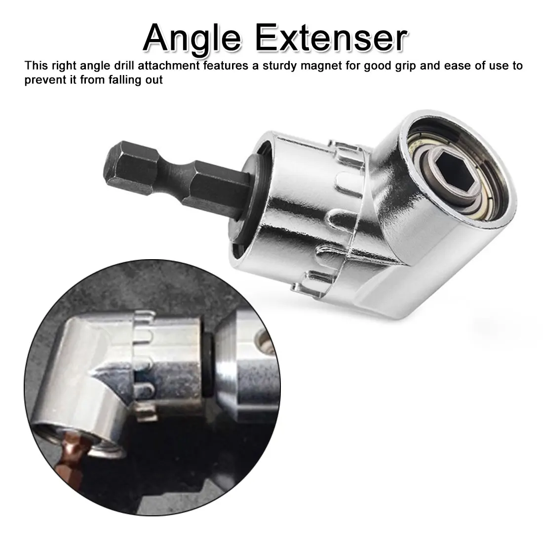 

105 Degree Angle Extension Screw Driver Socket Holder Adapter Adjustable Bits For Screwdriver Bit Right Angle Head DT6
