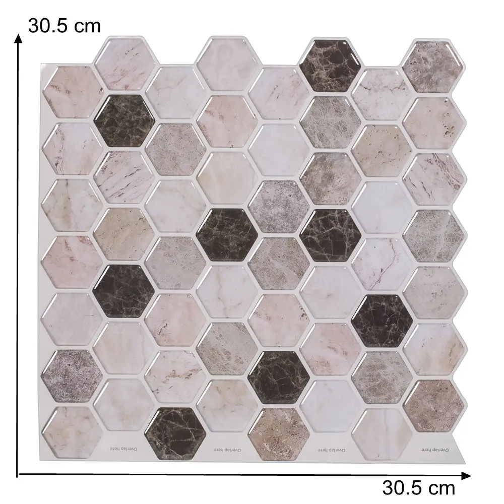 Vividtiles large size 12 * 12 Self Adhesive Wall Tiles Kitchen