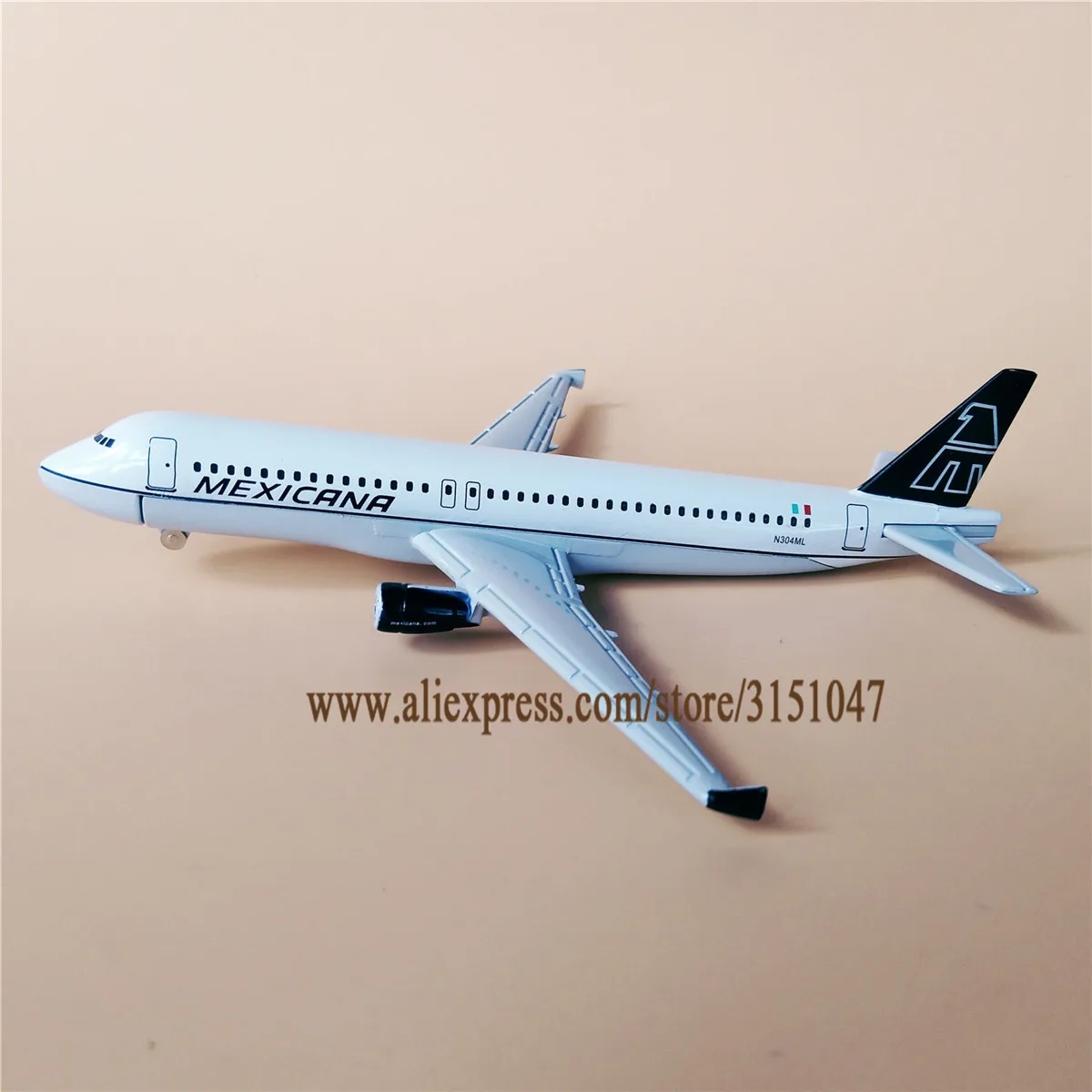 16 см металлический сплав Φ мексиканские авиалинии A320 Аэробус 320 дыхательные пути