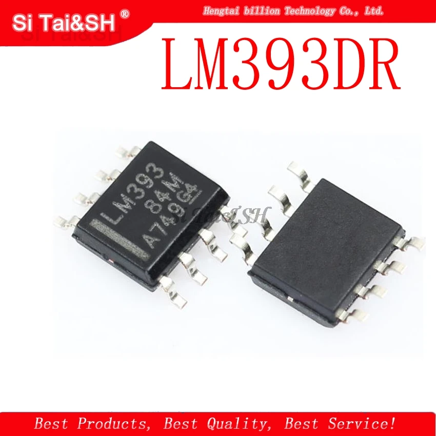 50 шт. LM393DR LM393 SOP8 SOP LM393DT LM393DR2G SMD новый оригинальный | Электронные компоненты и