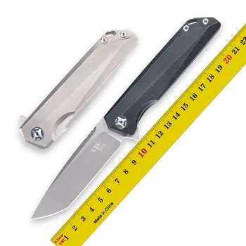 

CH original authentic M390 folding knife titanium alloy bearing tumbling pocket knives camping self-defense hunting tool EDC3507