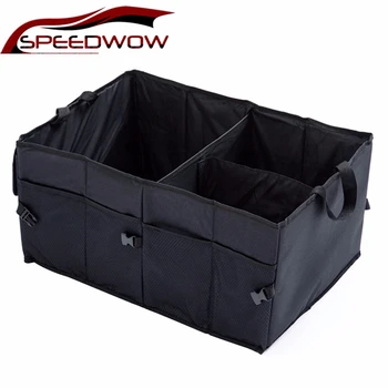 

SPEEDWOW Universal Waterproof Car Trunk Organizer Box Auto Trucks SUV Interior Storage Organizer Container Interior Accessories
