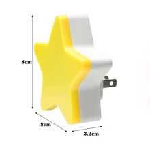 

ztgs Children's Night light Living Roombedroom lighting Socket Lamp Mini LED Night Light Sensor Control Energy Saving