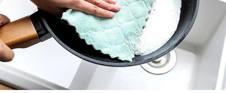 8 шт./лот, домашние полотенца из микрофибры для стола, впитывающие кухонные полотенца для уборки, плотное полотенце, микроткань