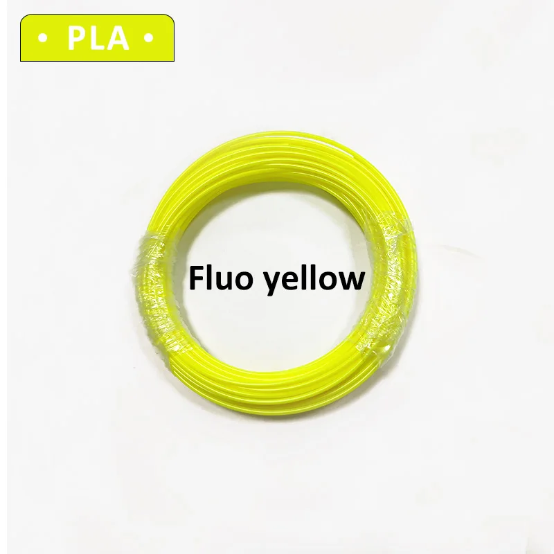 Fluo yellow Сублимационная pla нить abs 3d принтер светится в темноте пластик 1,75 мм impresora resina для ручек abs filamento дешево - Цвет: Fluo yellow
