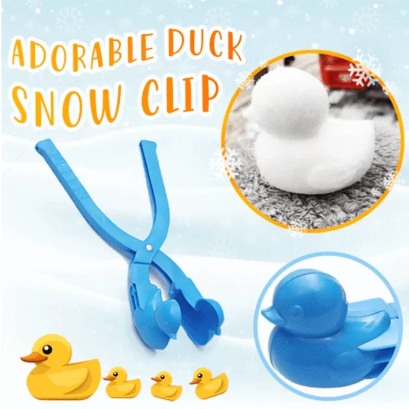 Oeak, детские игровые инструменты для очистки снега, Мультяшные животные, утка, снежные шары, Детские аксессуары для снеговика