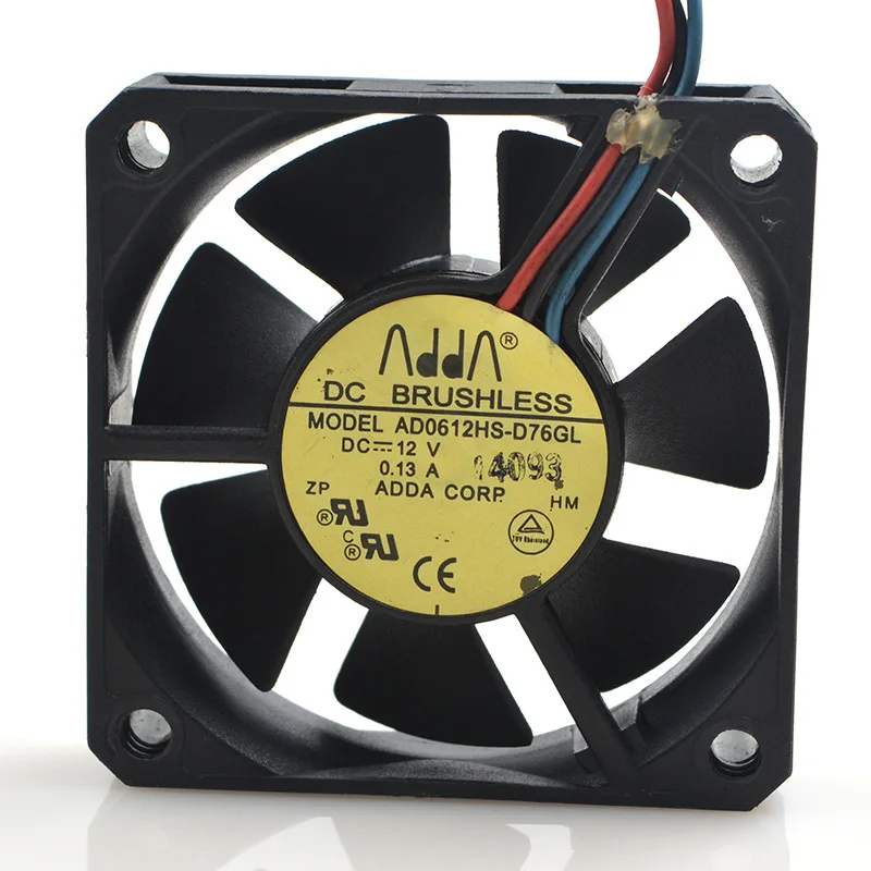 Трехпроводный вентилятор охлаждения для ADDA 6015 AD0612HS-D76GL DC12V 0.13A