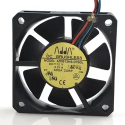 Для ADDA 6015 AD0612HS-D76GL DC12V 0.13A три-проводное Охлаждение вентилятором