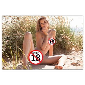 

Wall Art Poster and Prints Beautiful Blonde Girl Sexy Body Photo Canvas Painting Wall Picture For Living Room Decor