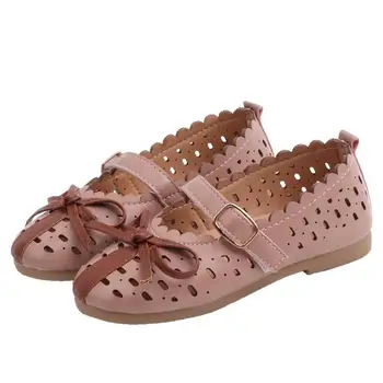 

Hot Kids Bow Casual Shoes Girls Princess Flat Shoes Children Breathable Non-Slip Fashion Sneakers Size 26-36