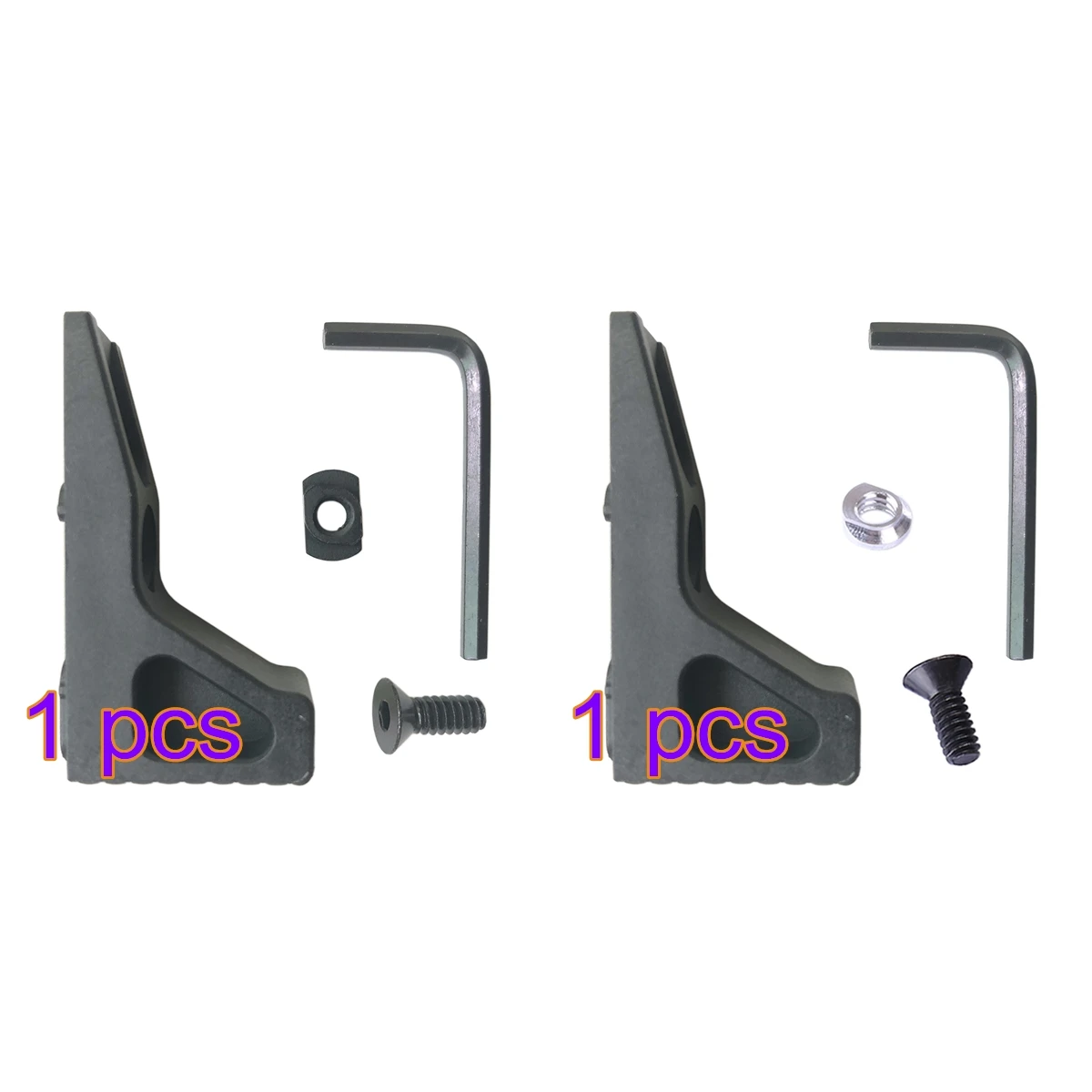 

Modiker 1 KIT FOR Jingji SLR Nylon M-LOK Version Blocker for RIS/RAS/Rails with M-LOK System +with Keymod System- Black