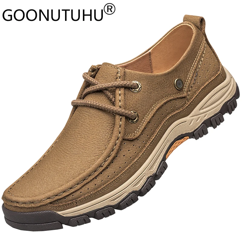

2020 new style men's shoes casual genuine leather sneakers male comfortable lace up shoe man breathable shoes for men size 36-46